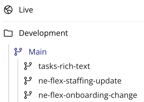 standard flow for version control in bubble applications